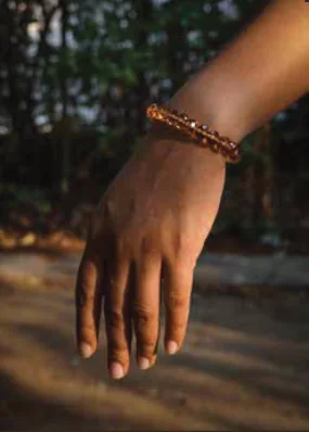 Yellow Citrine Bracelet worn on the wrist