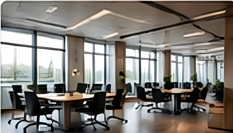 Open-plan office and boardroom considered for Office Vastu